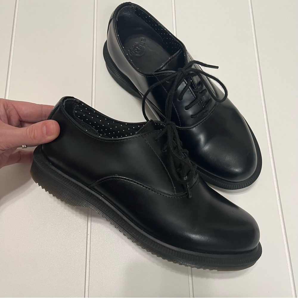 Dr. Martens Women's Bennett Oxford Black Leather Lace Up Loafer Shoes Sz 5 EUR 3